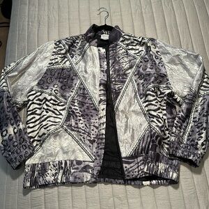 Vintage 80’s artisan bomber jacket, Judith Ann Creation